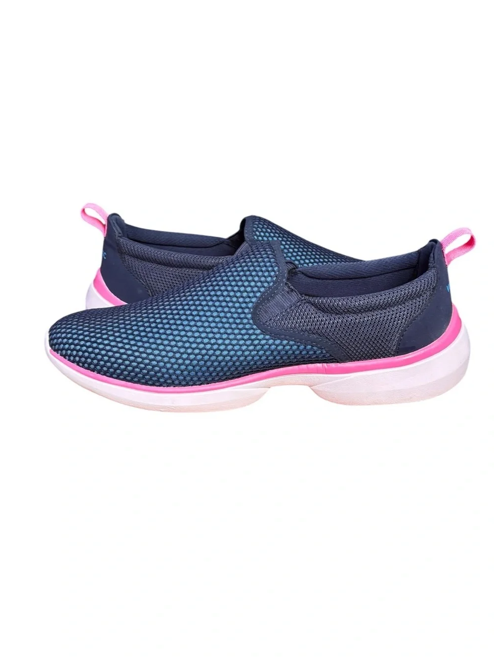 Vionic Vortex Zeta Slip-On Sneakers – Navy Blue & Pink | Women’s Size 9